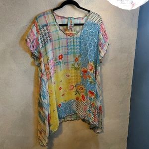 Johnny Was Cupro Rayon Top